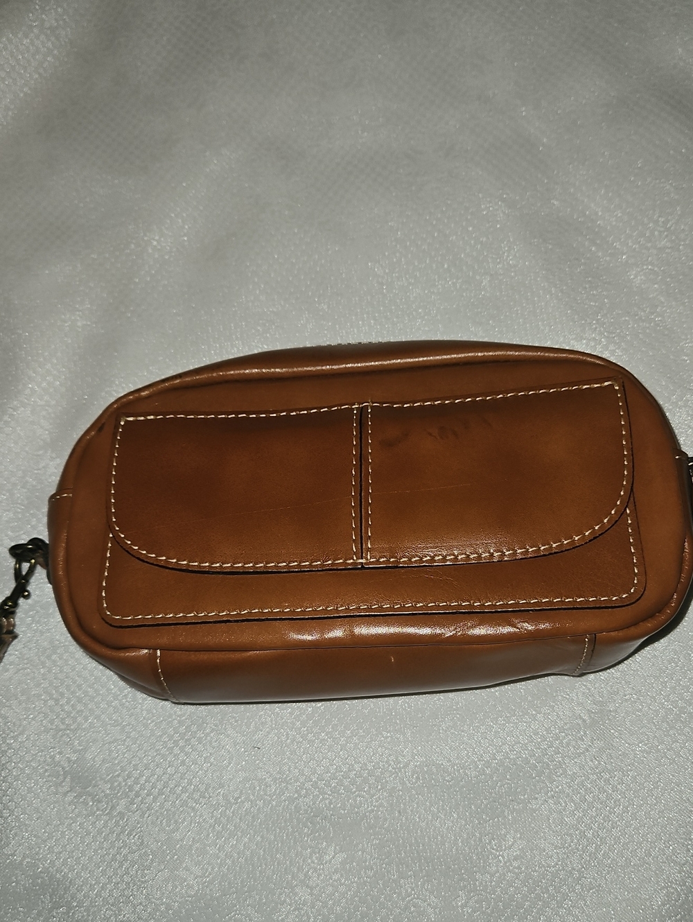 Patricia Nash Wristlet Brown Leather Brown Some Wear See Pic